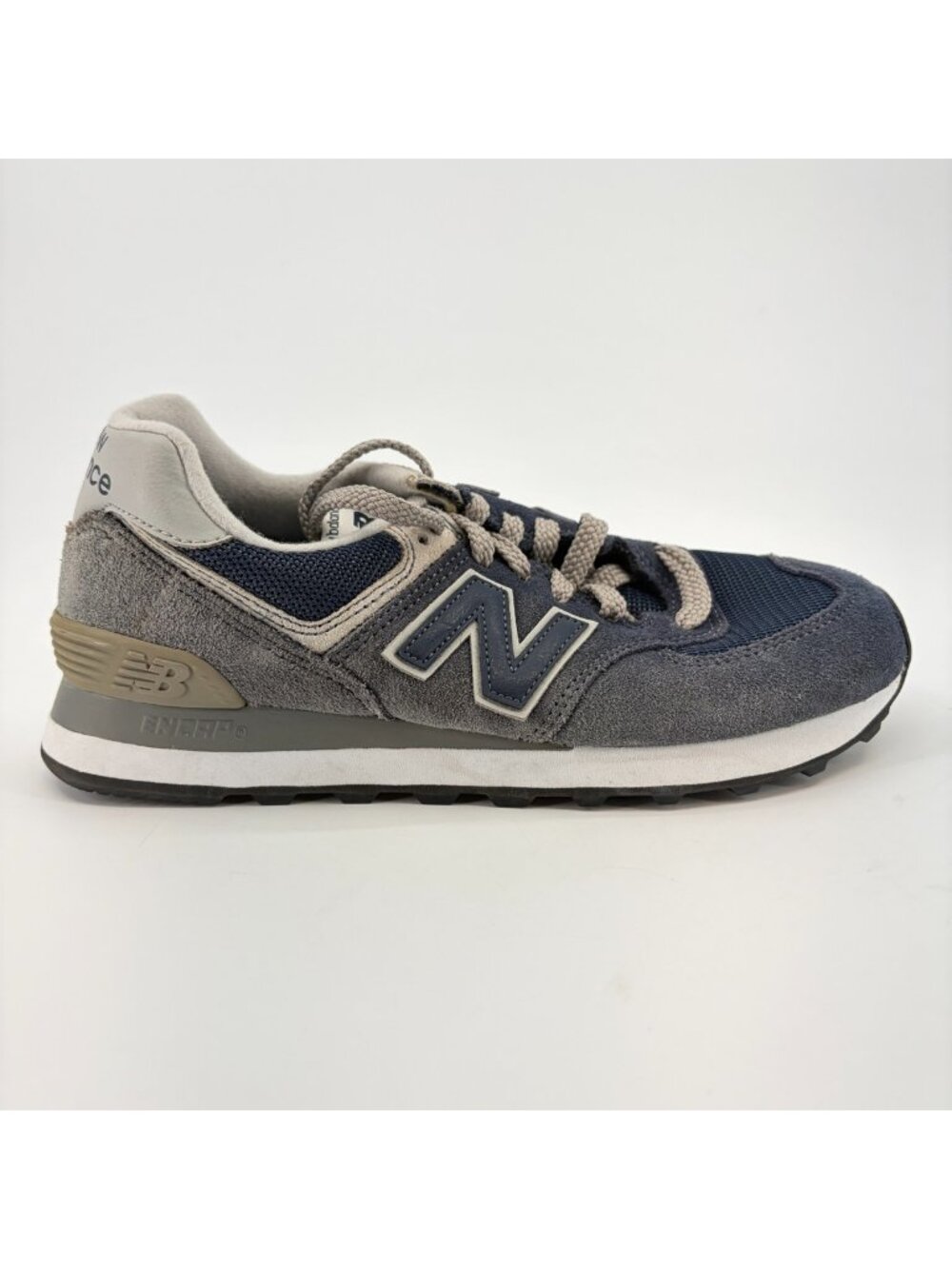 New Balance 574 Classic Women Size 6.5 Blue Gray Athletic Running Shoes Sneakers